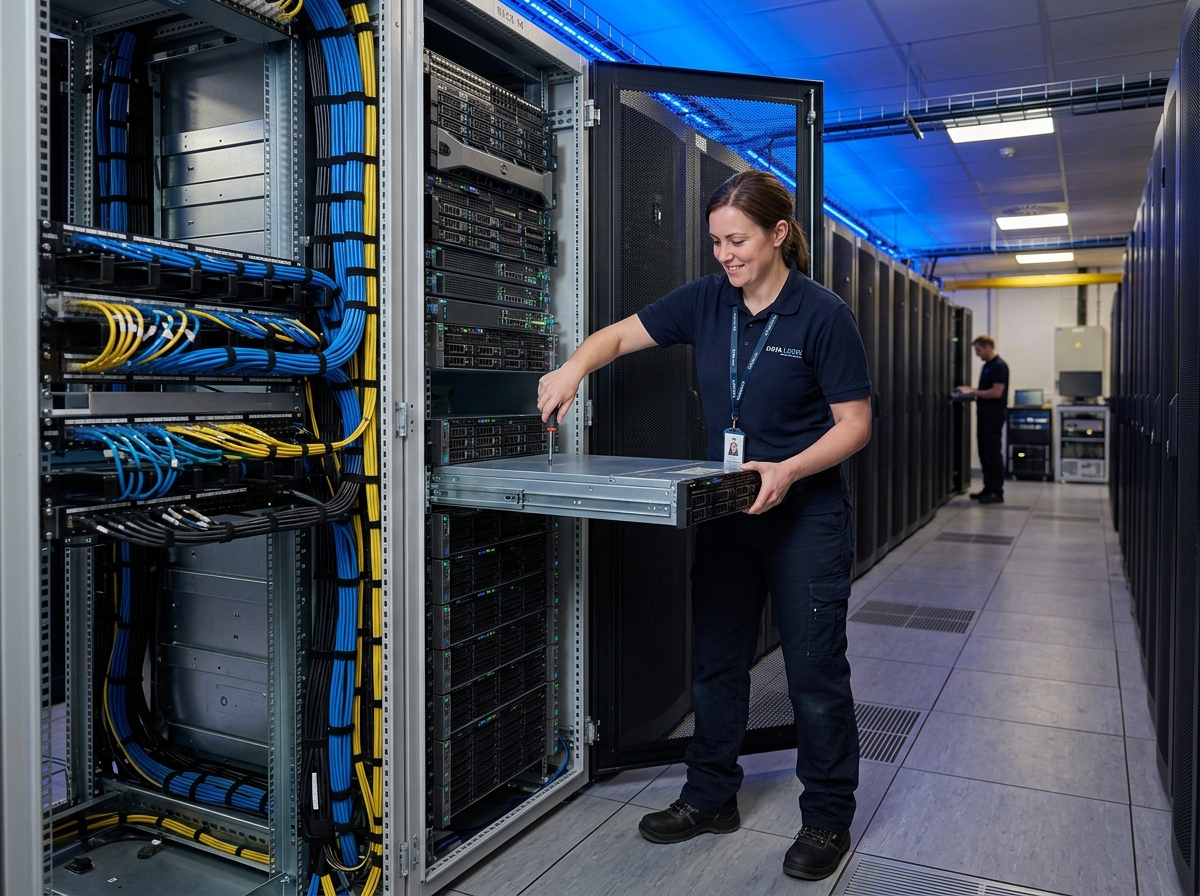 Co-location server racks